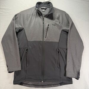 Outdoor Research Jacket Men Medium Vigor Fleece Waffle Grid Full Zip Lightweight
